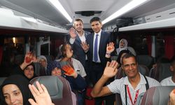 Hatay'da 94 engelli vatandaş umreye uğurlandı
