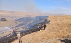 Kars'ta çıkan anız yangını söndürüldü