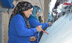 Manisa'nın Demirci ilçesinde dokunan halılar dünya pazarında ilgi görüyor