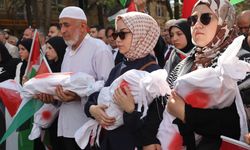 Nevşehir'de Küresel Sumud Filosu'na destek yürüyüşü düzenlendi