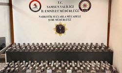 Samsun'da 14 bin 331 sentetik ecza hap ele geçirildi