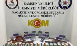 Samsun'da kaçak tütün ve elektronik sigara operasyonunda 4 kişi yakalandı