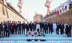 TCG İçel fırkateyninin denize indirme töreni gerçekleştirildi