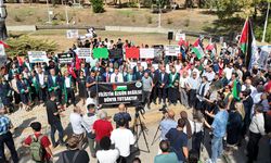 Adana'da Çukurova Üniversitesince Filistin'e destek için yürüyüş düzenlendi