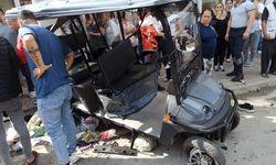Adana'da otomobille çarpışan golf aracındaki 3 kişi yaralandı