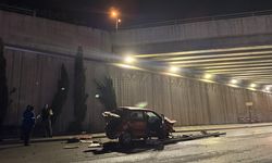 Ankara'da köprüden düşen otomobilin sürücüsü ağır yaralandı