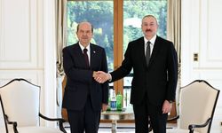 Azerbaycan Cumhurbaşkanı Aliyev ile KKTC Cumhurbaşkanı Tatar, Gebele'de görüştü