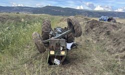 Bilecik'te su kanalına devrilen traktörün sürücüsü öldü