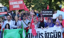 Çankırı'da, Küresel Sumud Filosu'na destek gösterisi düzenlendi