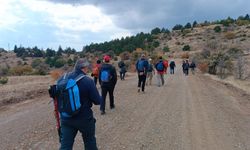 Çankırı'da sporcular tarihi İstiklal Yolu'nda anma yürüyüşü yaptı
