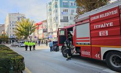 Çorum'da seyir halindeyken alev alan otomobilde hasar oluştu