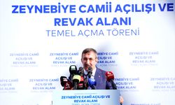 Cumhurbaşkanı Yardımcısı Yılmaz, Zeynebiye Camii Açılışı ve Revak Alanı Temel Açma Töreni'nde konuştu: