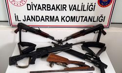 Diyarbakır'da düzenlenen operasyonda silah ve mühimmat ele geçirildi