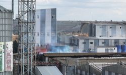 Edirne'de yağ fabrikasında patlama sonucu çıkan yangın söndürüldü