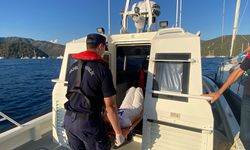 Fethiye açıklarında yatta yaralanan kişi tahliye edildi