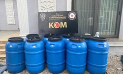 Fethiye'de 1 ton 100 litre etil alkol ve 1 ton 980 litre sahte şarap ele geçirildi
