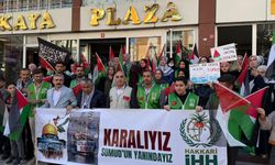 Hakkari ve Bitlis'te İsrail'in Küresel Sumud Filosu'na saldırıları protesto edildi