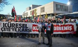 İsrail'in ateşkesi ihlal ederek Gazze'ye saldırısı ABD'nin Ankara Büyükelçiliği önünde protesto edildi