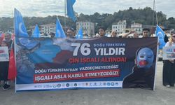 İstanbul'da Çin'in Uygur Türklerine karşı uyguladığı politikalar protesto edildi