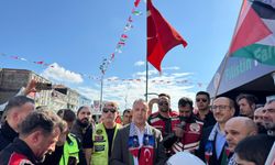 İstanbul'da motosikletlilerden 'Gazze' için farkındalık sürüşü