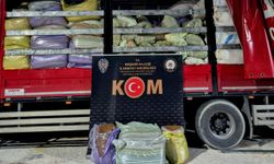 Kırşehir'de bir kamyonda 5 ton kaçak tütün ele geçirildi
