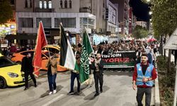 Kırşehir'de İsrail'in Küresel Sumud Filosu'na saldırılarına tepki gösterildi