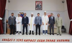 Konya'da cezaevinde hafız olan 3 hükümlü için icazet töreni yapıldı