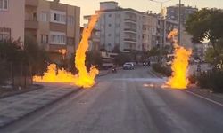 Mersin'de doğal gaz hattında çıkan yangında 2 kişi yaralandı
