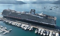 'MS Nieuw Statendam' kruvaziyeri Marmaris'e 2 bin 594 turist getirdi