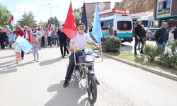 Ordu ve Bayburt'ta Küresel Sumud Filosu'na destek yürüyüşleri düzenlendi