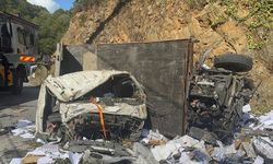 Sarıyer'de şarampole devrilen kamyonetteki 2 kişi yaralandı