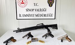 Sinop'ta silah kaçakçılığı operasyonunda 3 zanlı yakalandı