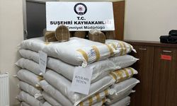 Sivas'ta 900 kilogram kaçak tütün ele geçirildi