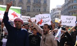 Suriye'de terör örgütü PKK/YPG protesto edildi