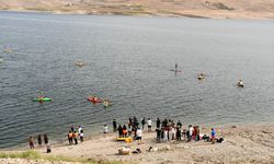 Tarihi Hasankeyf'te kano ve SUP etkinliği düzenlendi