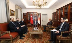 TBMM Başkanı Kurtulmuş, TÜRKPA Genel Sekreteri Hasan'ı kabul etti