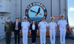 TCG Giresun Fırkateyni'nden 29 Ekim Cumhuriyet Bayramı kutlamaları kapsamında Mısır'a liman ziyareti