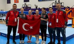 Trampolin Cimnastik Kadın Milli Takımı, Azerbaycan'da üçüncü oldu