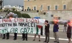 Yunanistan'da Filistin destekçisi öğrenciler, Sumud Filosu'na dayanışma mesajı gönderdi