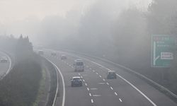 Anadolu Otoyolu'nun Düzce kesiminde sis etkili oldu