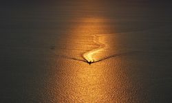 Antalya'da gün batımı güzel görüntü oluşturdu