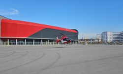 Çorum'da helikopter ambulans motosiklet kazasında yaralanan genç için havalandı