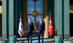 Cumhurbaşkanı Yardımcısı Yılmaz, KKTC Başbakanı Üstel ile görüştü: