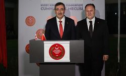 Cumhurbaşkanı Yardımcısı Yılmaz, KKTC Cumhuriyet Meclisi'nde düzenlenen resepsiyona katıldı