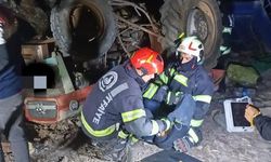 Denizli'de devrilen traktördeki karı koca öldü