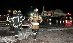 Esenboğa Havalimanı'nda uçak kazası tatbikatı düzenlendi