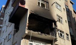 Kağıthane'de apartmandaki patlamanın ardından çıkan yangına ilişkin yeni görüntü