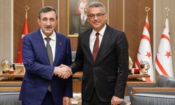 KKTC Cumhurbaşkanı Erhürman, Cumhurbaşkanı Yardımcısı Yılmaz ile görüştü