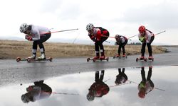 Milli sporcular, olimpiyatlara ve uluslararası müsabakalara asfaltta hazırlanıyor