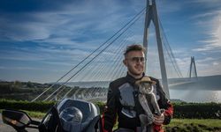 Motosikletli kedi 'Gofret' İstanbul sokaklarında ilgi odağı oldu